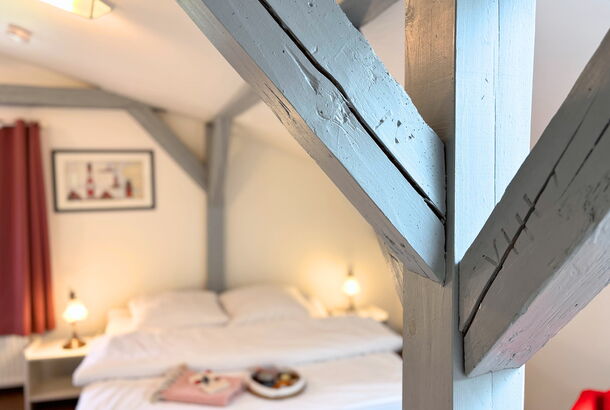 Raum mit Doppelbett